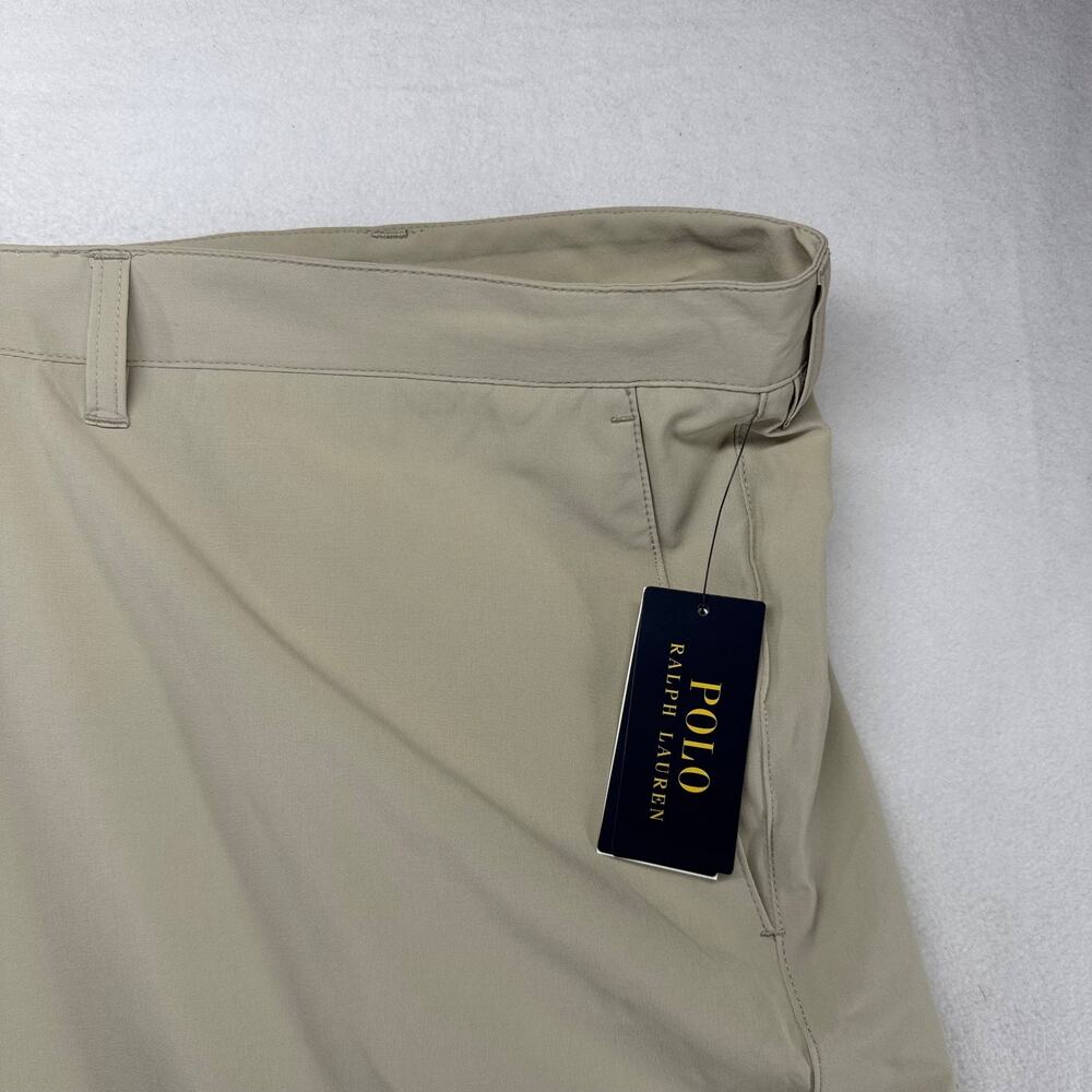 Ralph Lauren Shorts men's 56B 56 Big Beige Tan Tech Performance Golf Wicking NEW - Picture 2 of 10